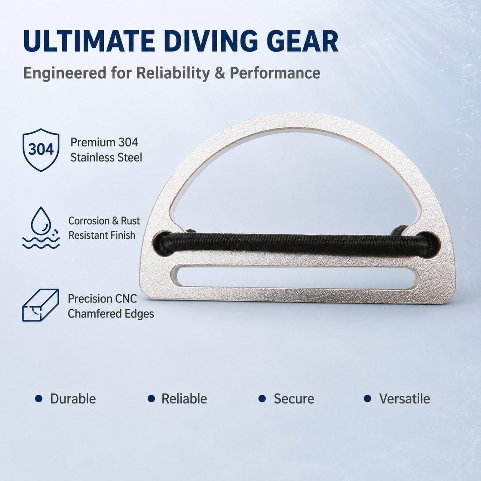 Scuba Weight Belt Keeper Buckl - D Ring Strap recension och pris