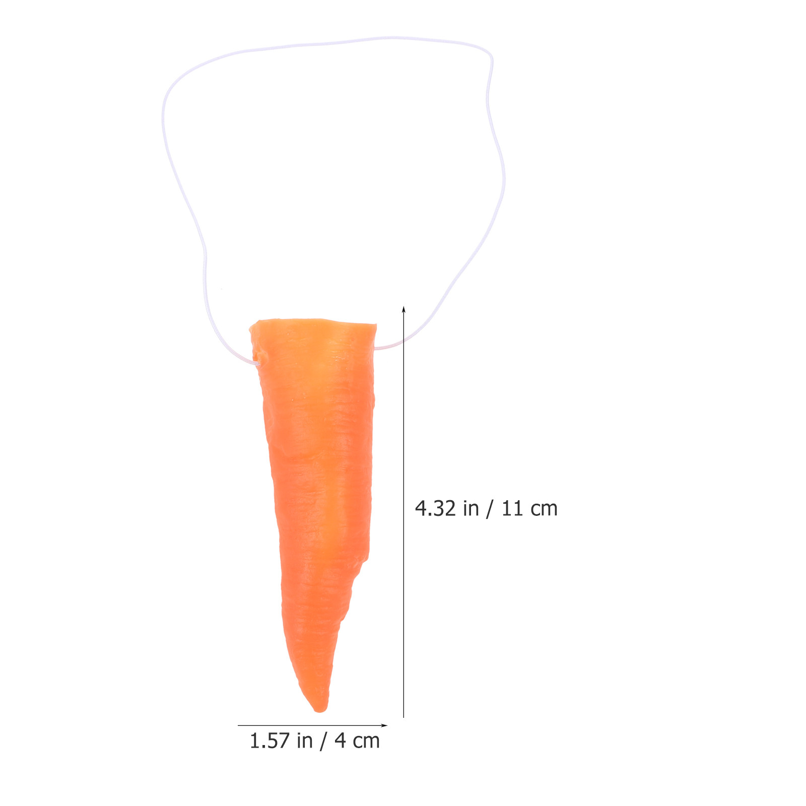 3Pcs Premium Vinyl Carrot Nose - Easy Cosplay Prop recension och pris