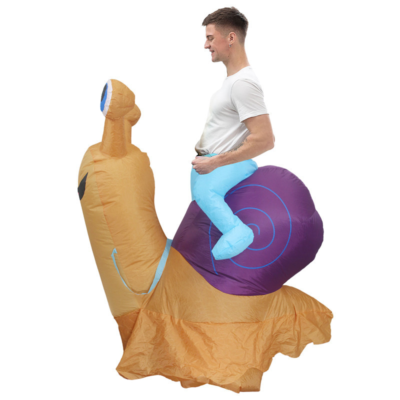 Riding Snail Inflatable Costum - Cosplay Prop recension och pris