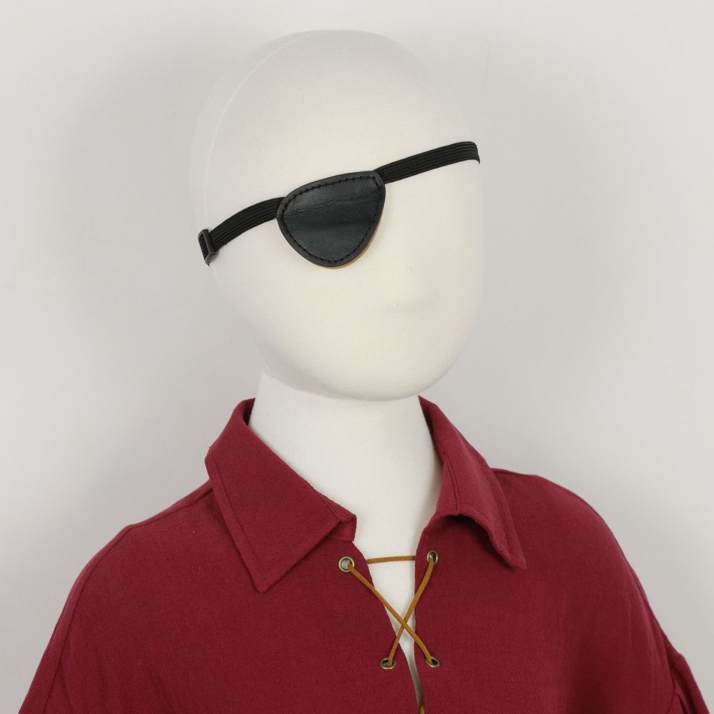 Black PU Leather Pirate Eyepat - Cosplay Prop recension och pris