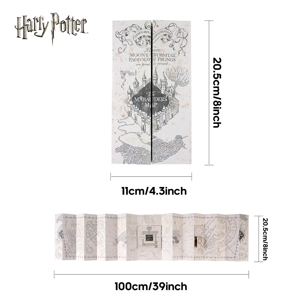 1PC Map Of The Marauder's Scho - Cosplay Prop Making recension och pris